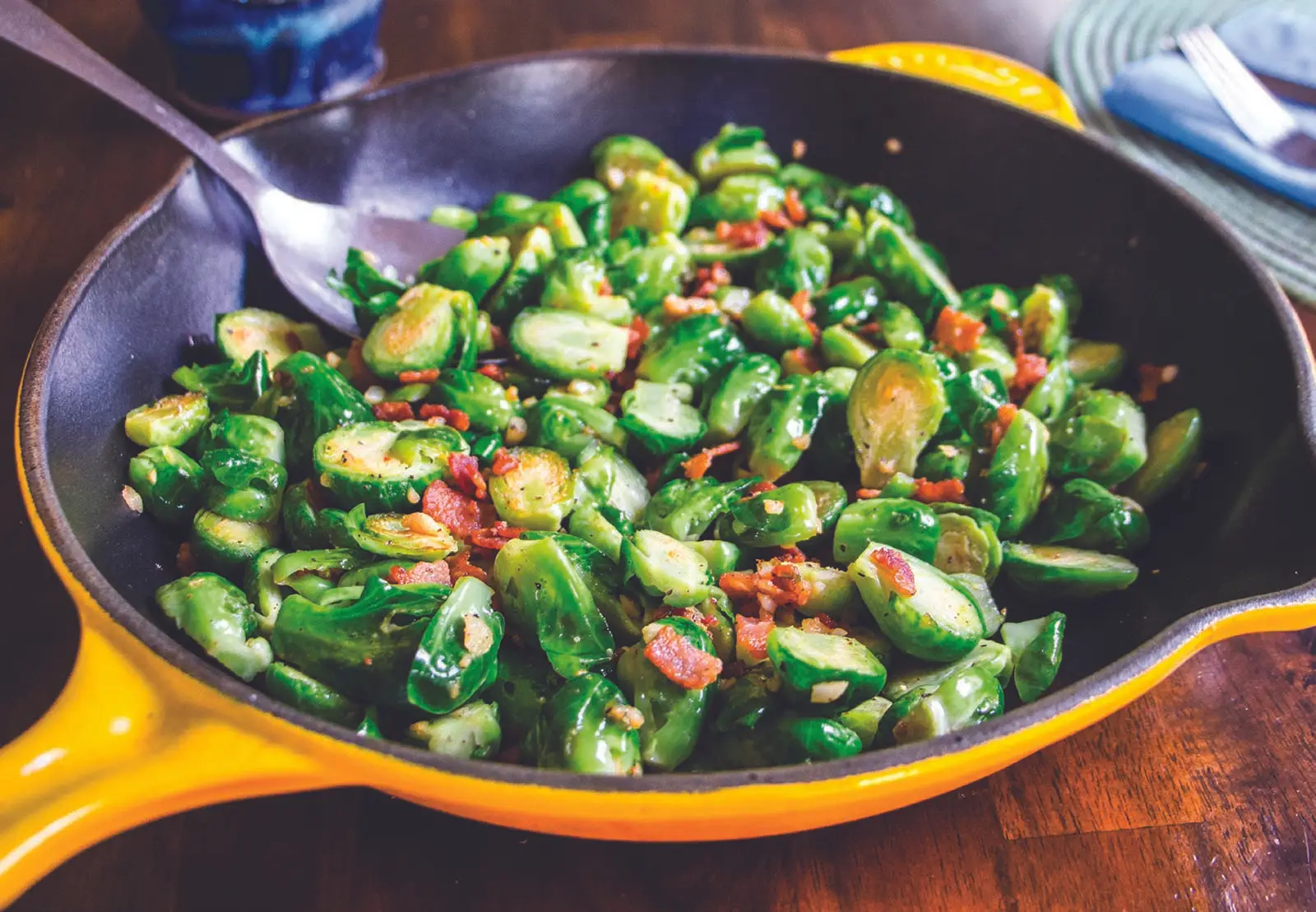 Brussels Sprouts Garlic Bacon