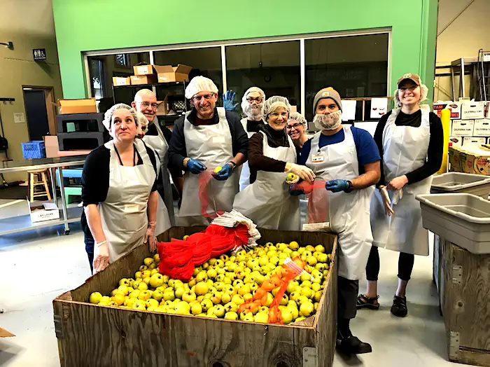 Marion Polk Food Share Volunteer December 2019 apples