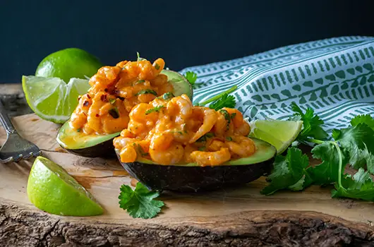 roasted red pepper shrimp salad