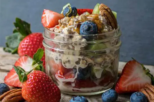 Oats in a jar