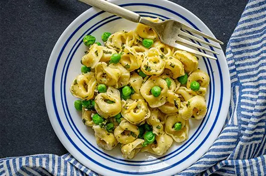 Pasta Tortellini Peas Lemon Herb Pesto LifeSource-Recipes