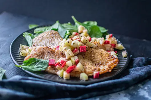 Rockfish with Cucumber Radish Relish