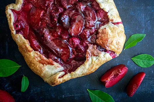 Raspberry Plum Galette