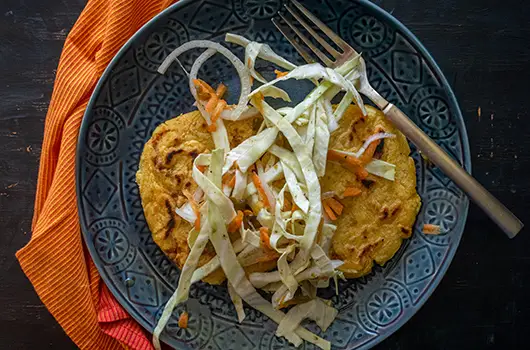 Bean and Cheese Pupusas and Curtido