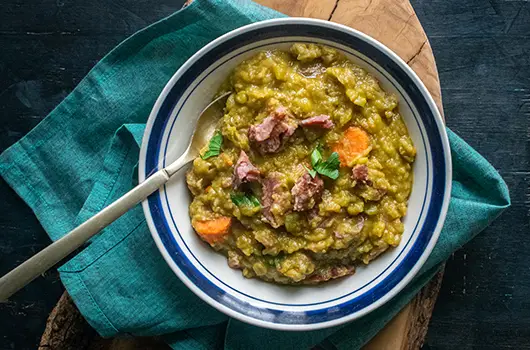Split Pea Soup with Ham Hocks