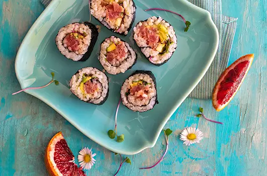 Citrus Tuna Sushi