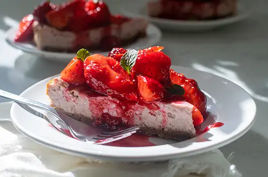 Raspberry Rose Cheesecake