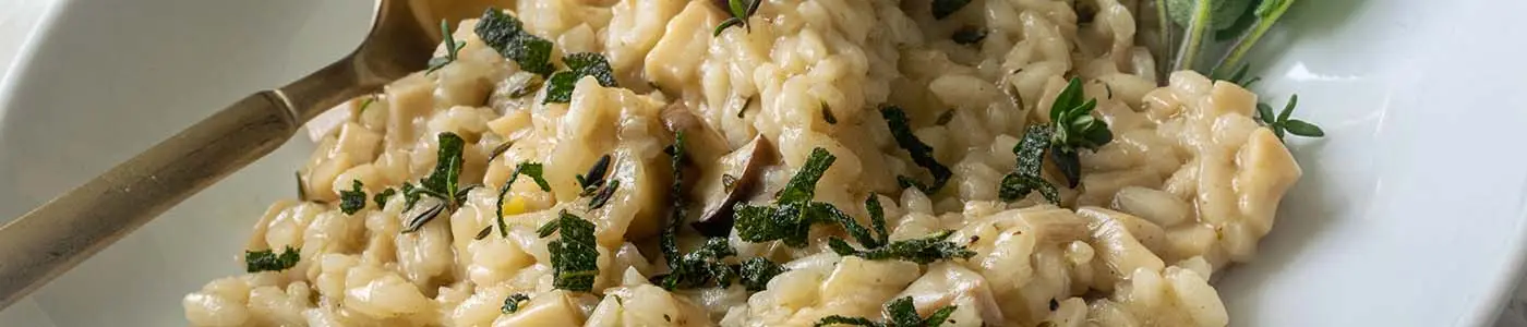 Risotto Trumpet Mushroom ribbon