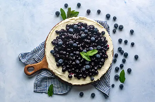 No Bake Blueberry Cheesecake