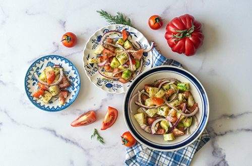 Mom’s Tomato and Cuke Salad