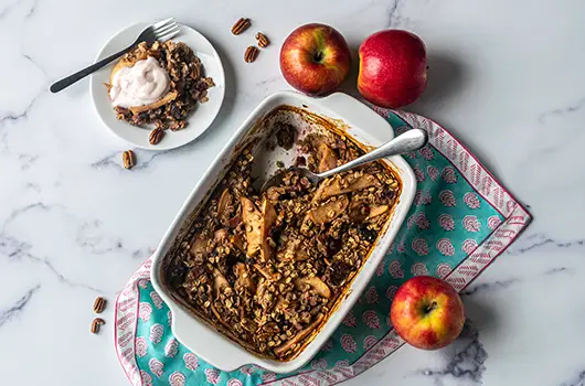 Baked Apple Cherry Oatmeal